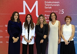 Blanca Palacios, Naia Espinosa, Cristina Alonso, Sara Maldonado-Martín y Kristina Apiñaniz.