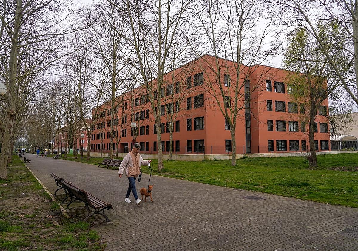 Un bloque de pisos sociales de Alokabide en Vitoria.