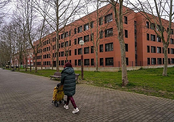 Un bloque de pisos sociales de Alokabide en Vitoria.