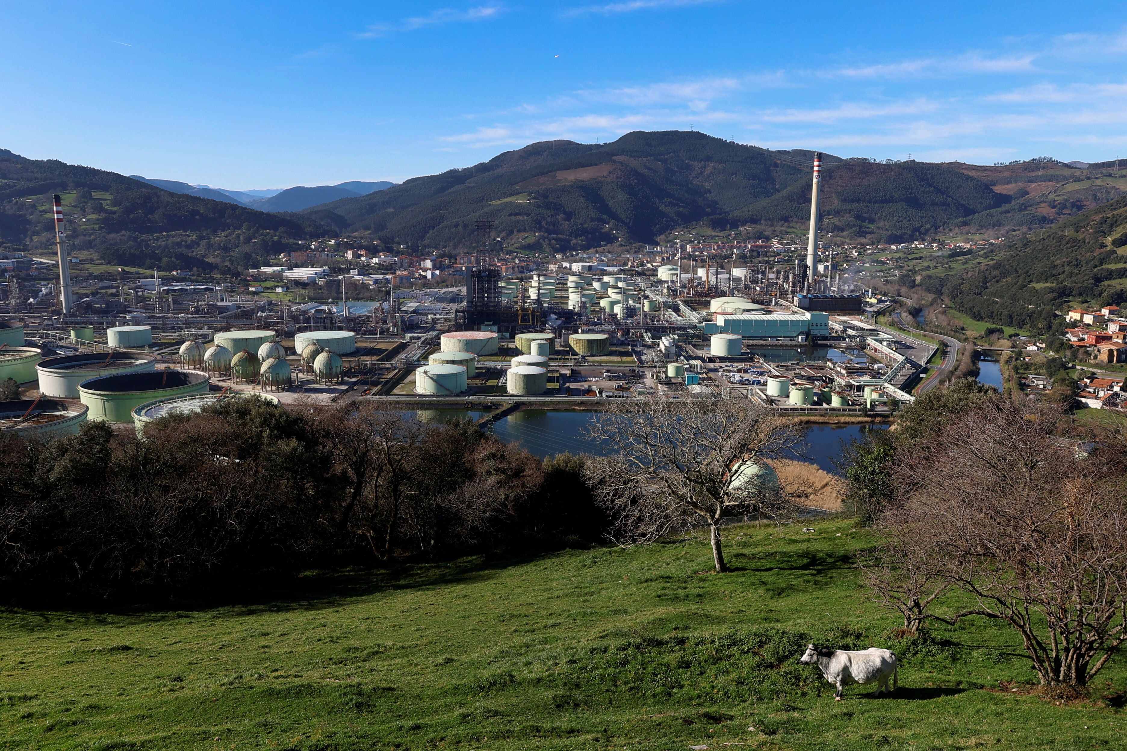 Instalaciones de la refinería de Petronor en Muskiz