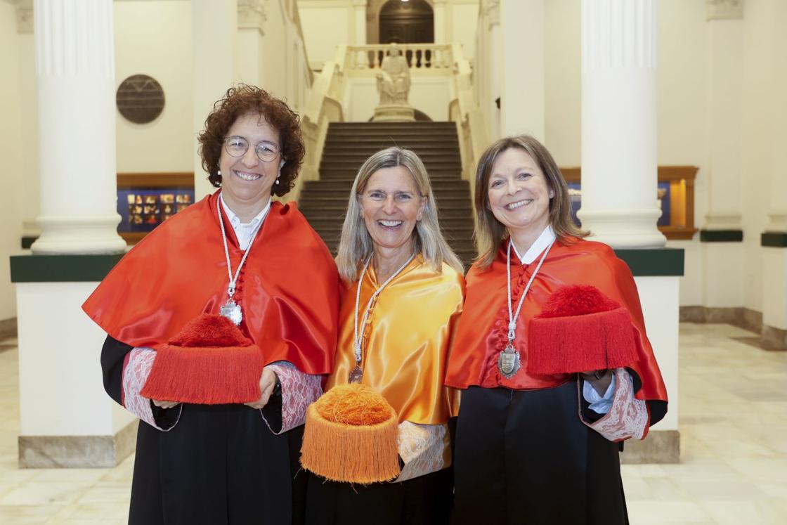 Aitziber Irigoras, María José Aranguren y Stella Solernou.