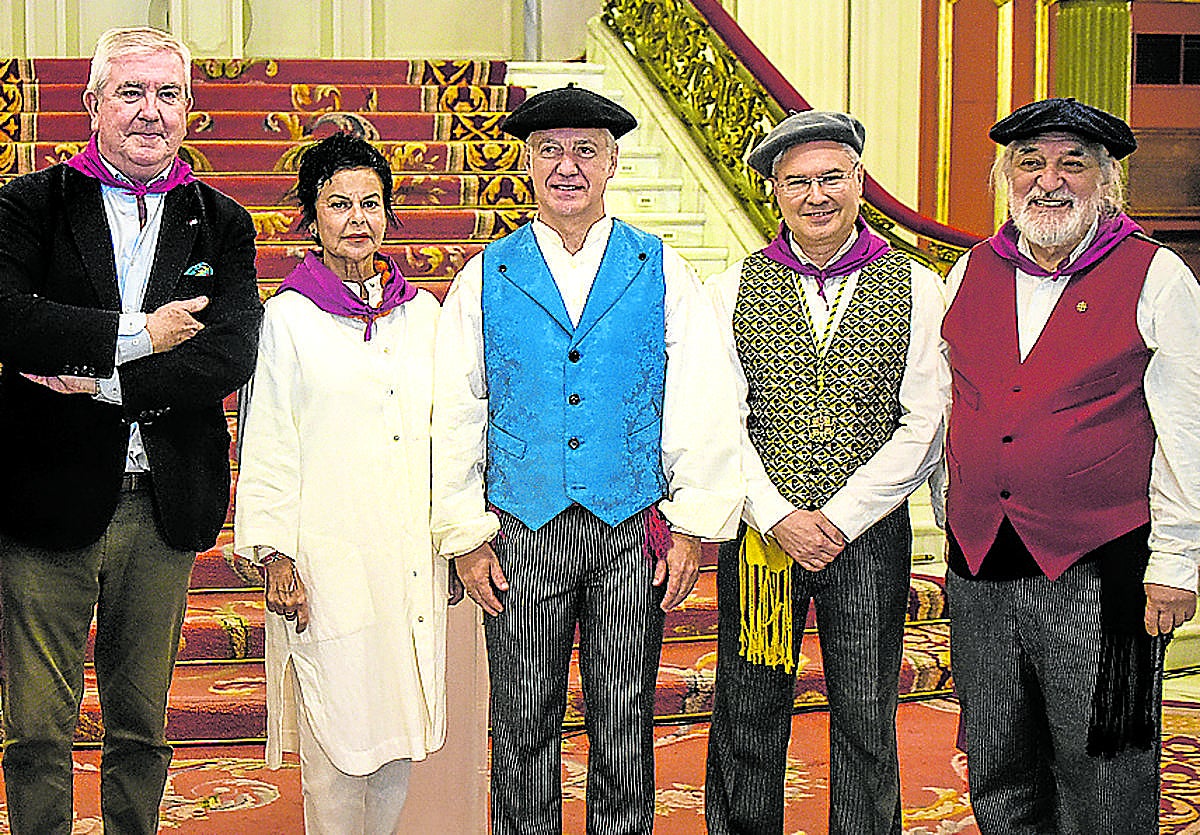 Isidro Elezgarai, Lucia Arieta-Araunabeña, Iñigo Urkullu, Javier Diago y Marino Montero.
