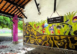 Edificio donde se hacen las colonias en Bernedo, propiedad de la Junta Administrativa, el concejo del pueblo.