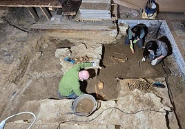 Los trabajos se centraron en una zona de unos 27 metros cuadrados en la franja norte del presbiterio, junto al altar.