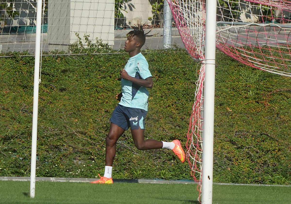 Nico se ejercita en Lezama.