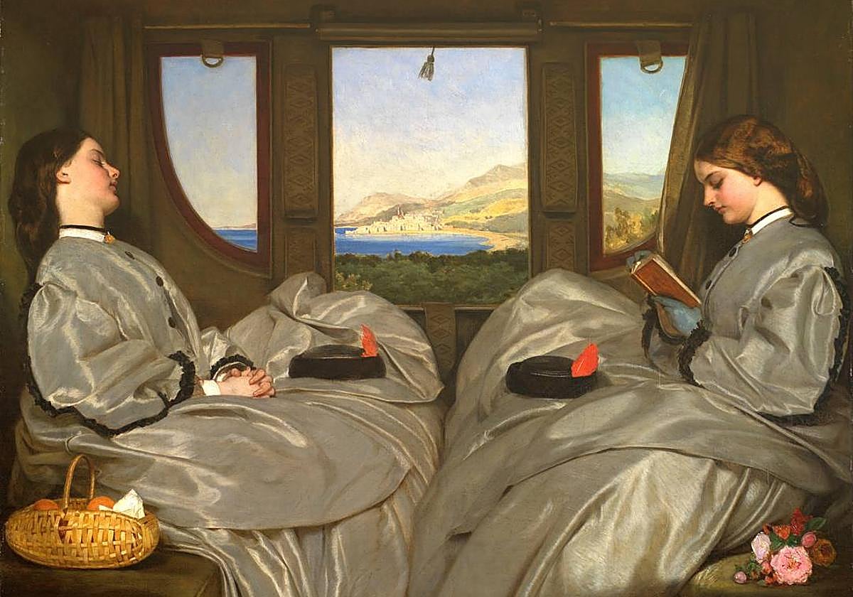 'Compañeras de viaje' (1862) de Augustus Leopold Egg.