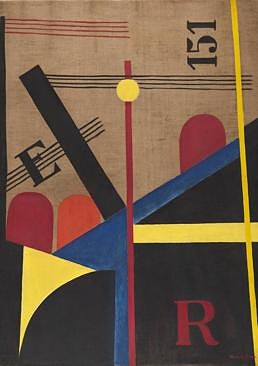 Imagen - 'Gran pintura del ferrocarril' (1920) de László Moholy-Nagy.