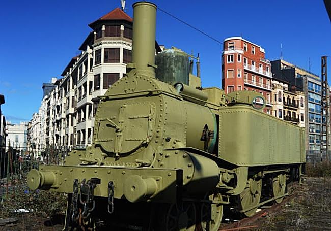 La locomotora 'Izarra', de 1863.