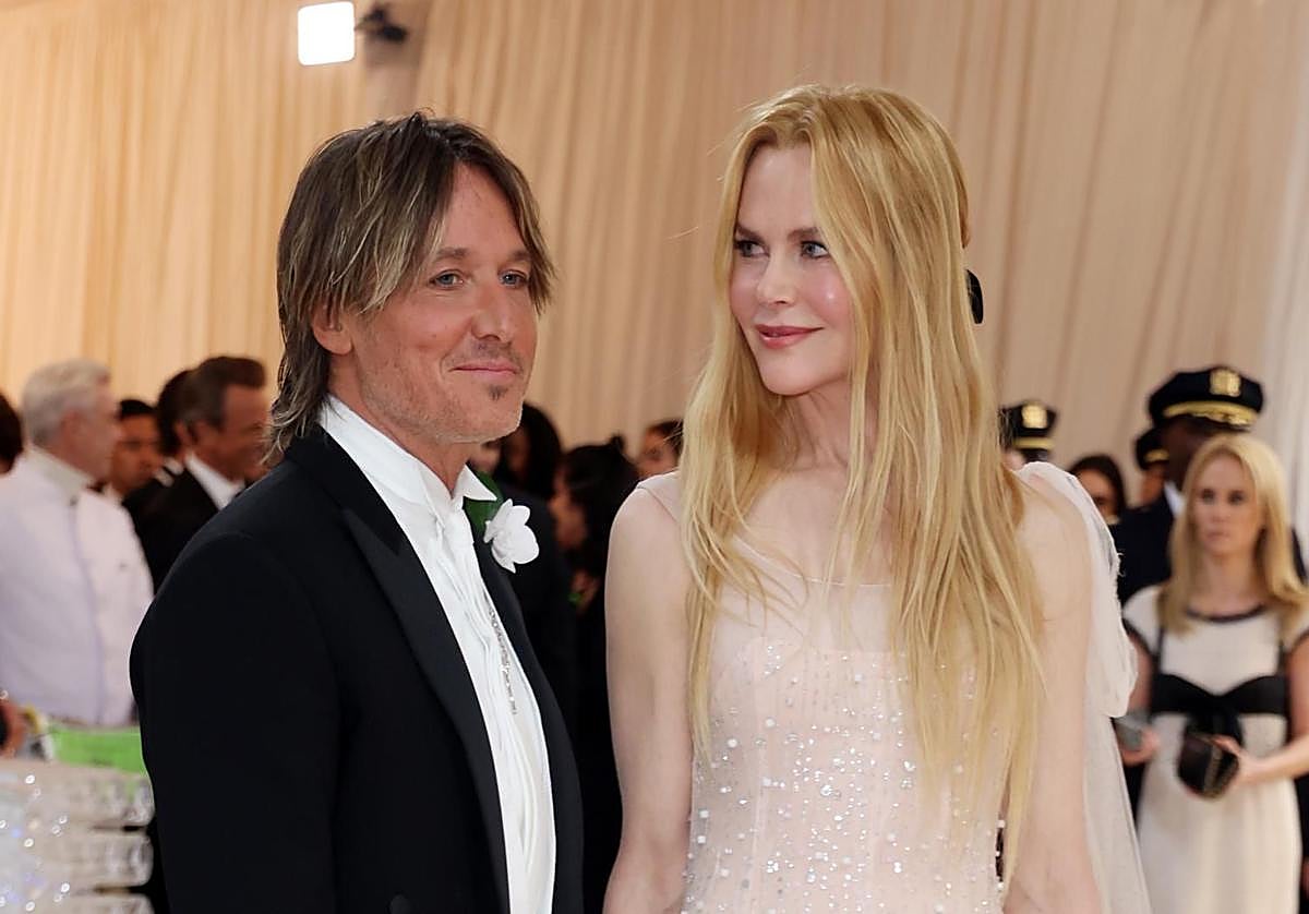 Fotografía de archivo del 1 de mayo de 2023 de Keith Urban (i) y Nicole Kidman durante la alfombra roja de la Gala del Met 2023