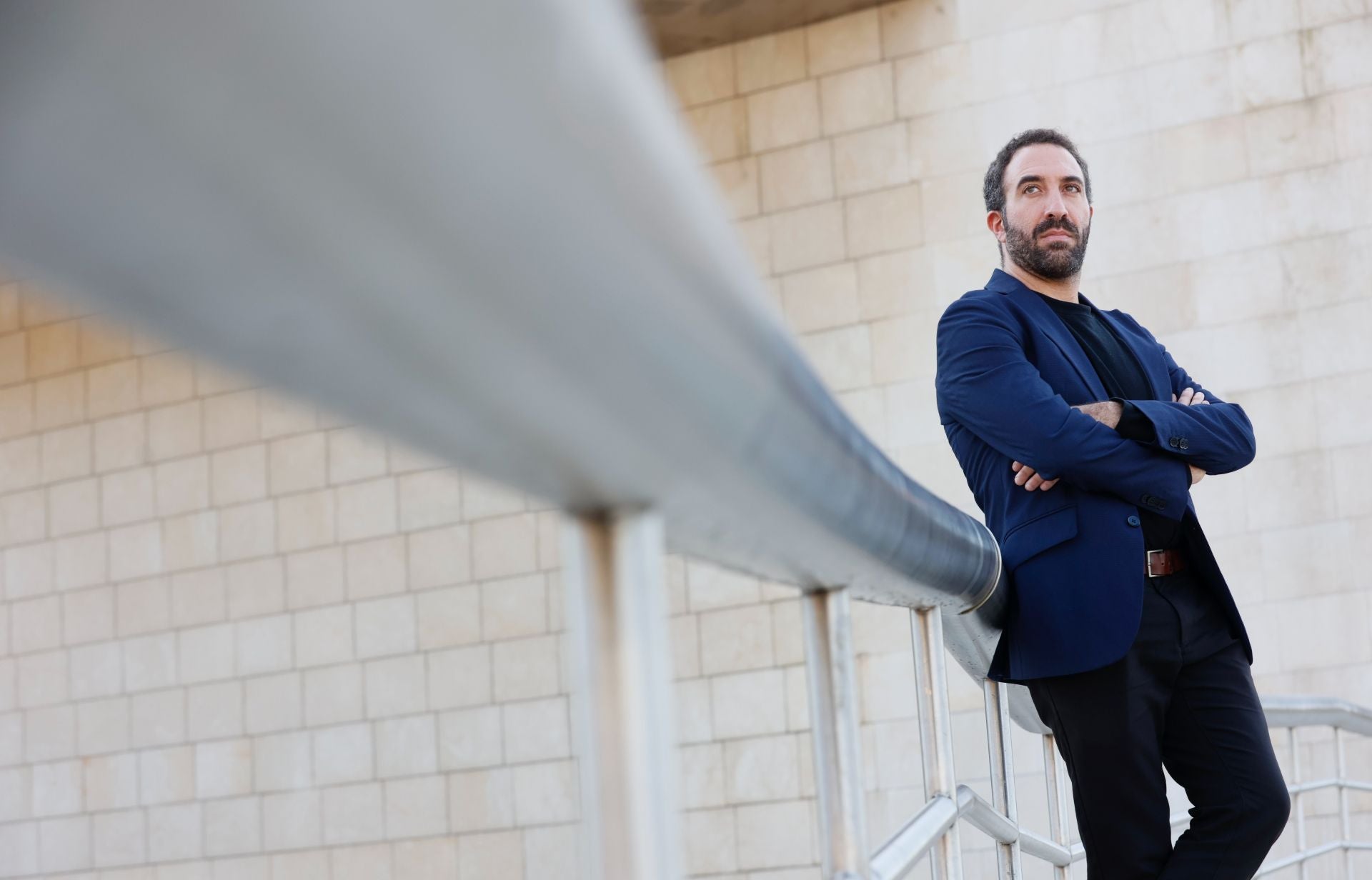 Daniel Broncano, en el exterior del Guggenheim.
