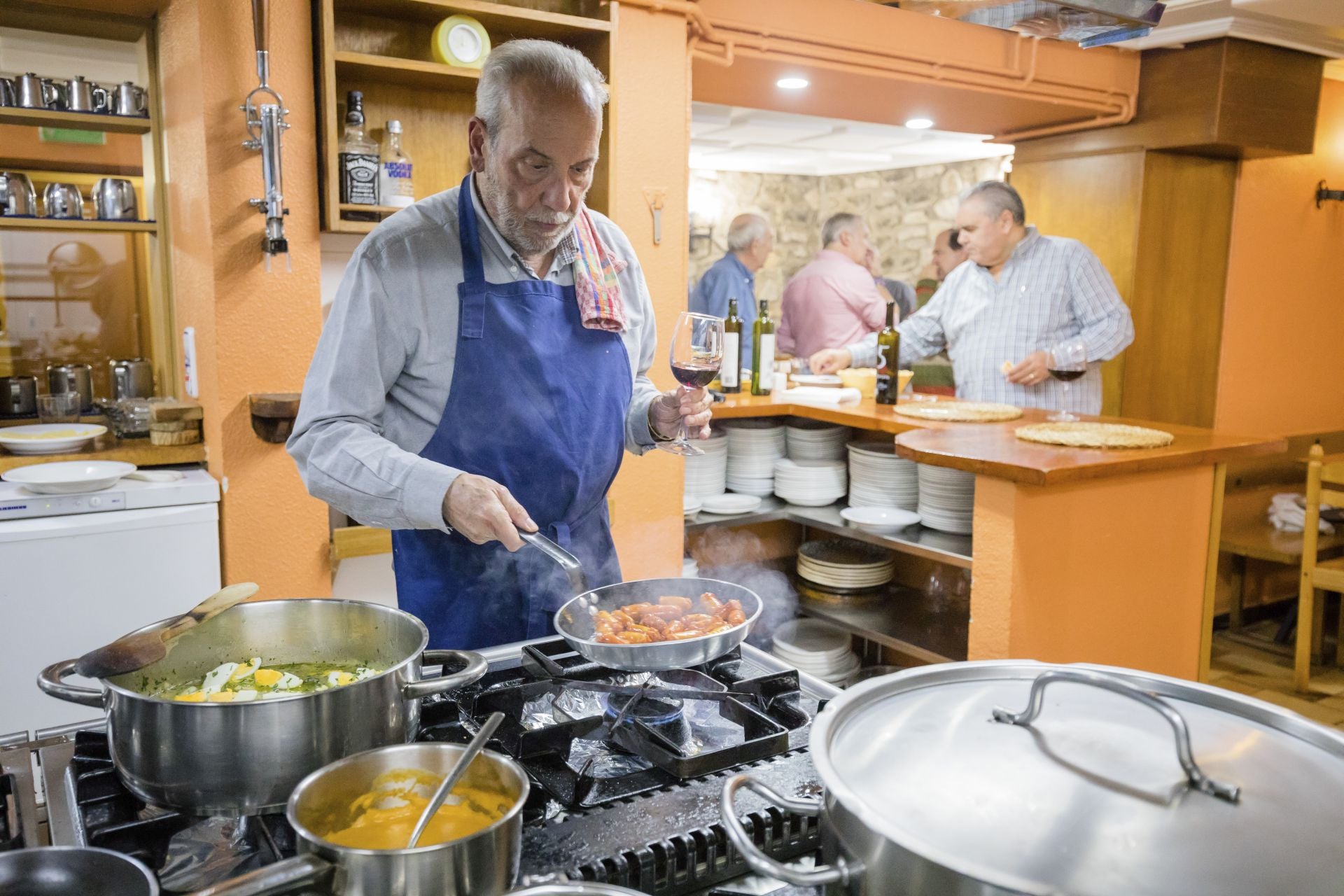 Así fue la cena en Txoritokieta