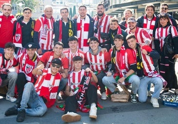 De Marcos y Susaeta tampoco se pierden la previa con la hinchada del Athletic