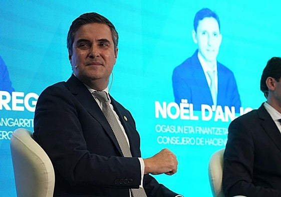 El consejero de Industria, Mikel Jauregi, este miércoles durante la presentación del Plan de Inversiones