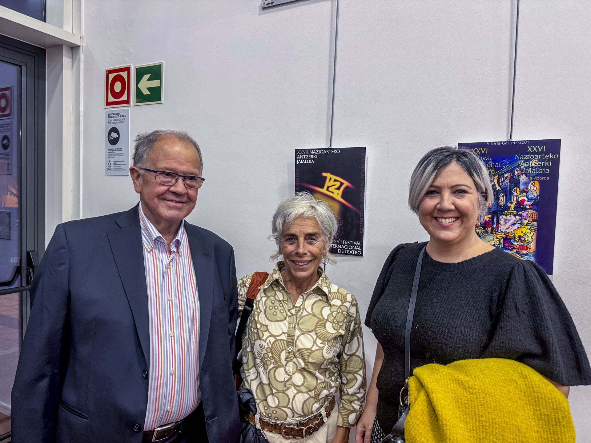 Jesús López Quintana, Idoia Ayestarán y Mónica López Quintana.