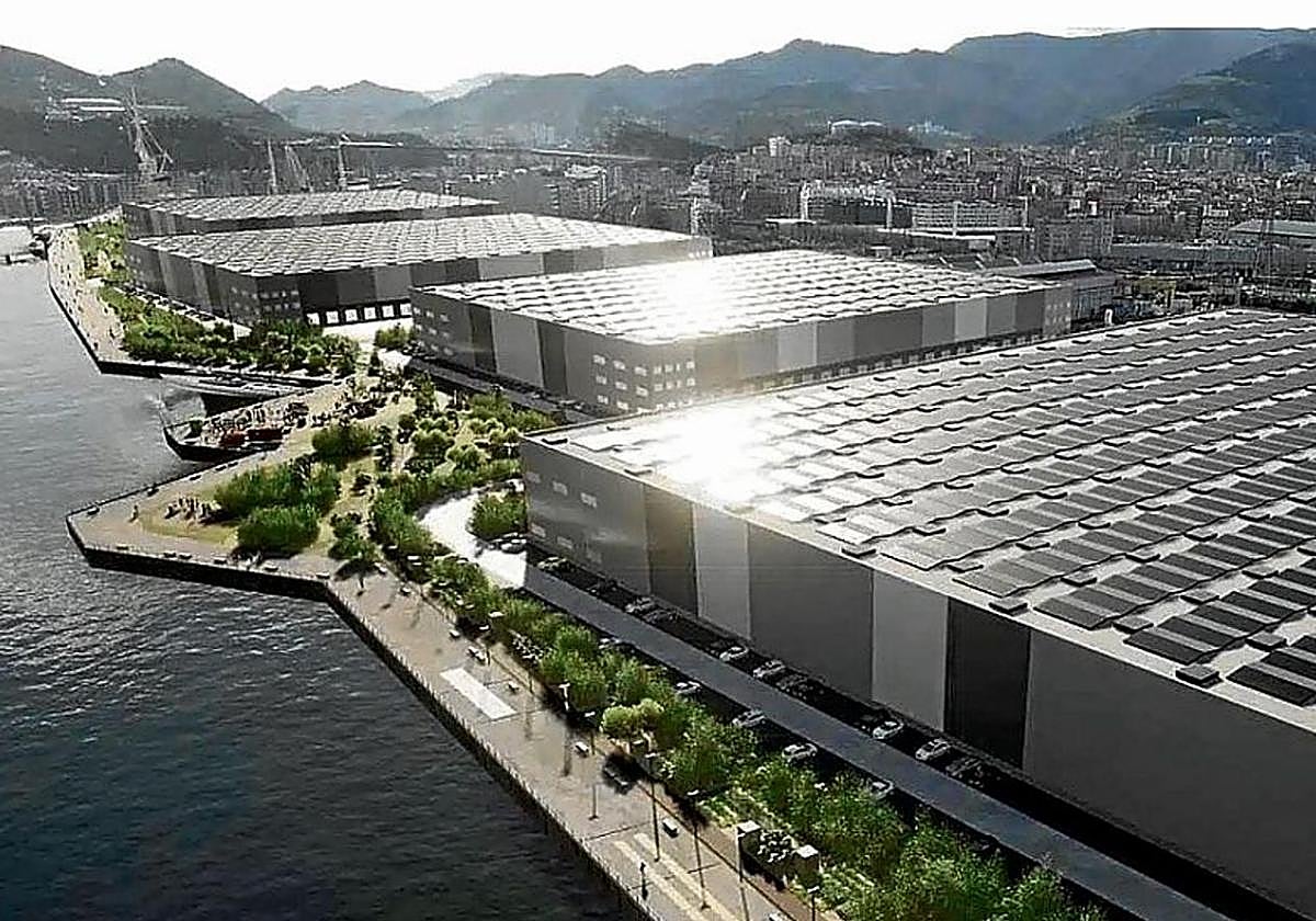 Recreación del proyecto previsto en los antiguos terrenos de La Naval.