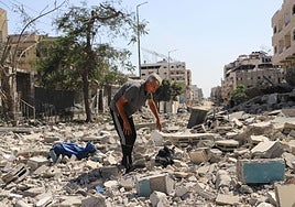 Imagen de la devastación en Ciudad de Gaza.