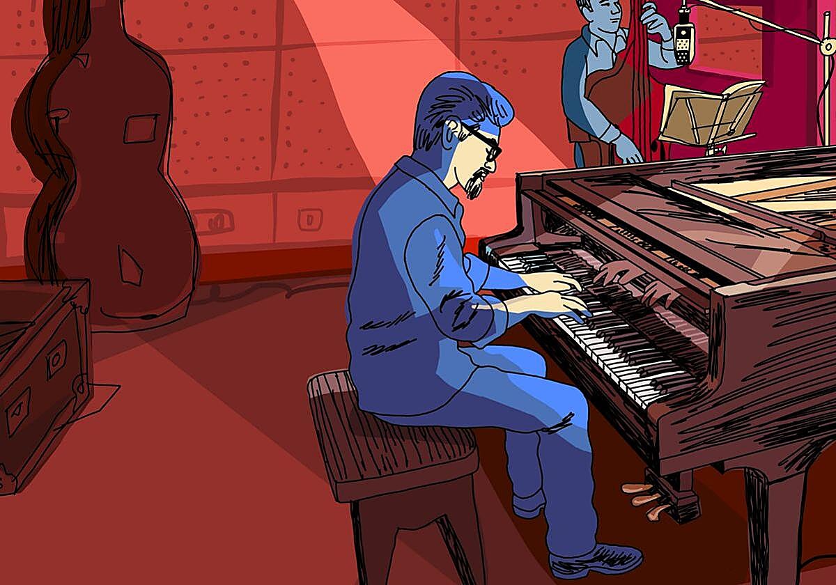 'Dispararon al pianista' filmaren fotograma bat.