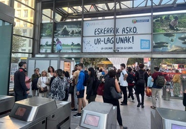 Caos en el metro: se queda sin servicio entre Leioa e Indautxu y entre Cruces y San Ignacio