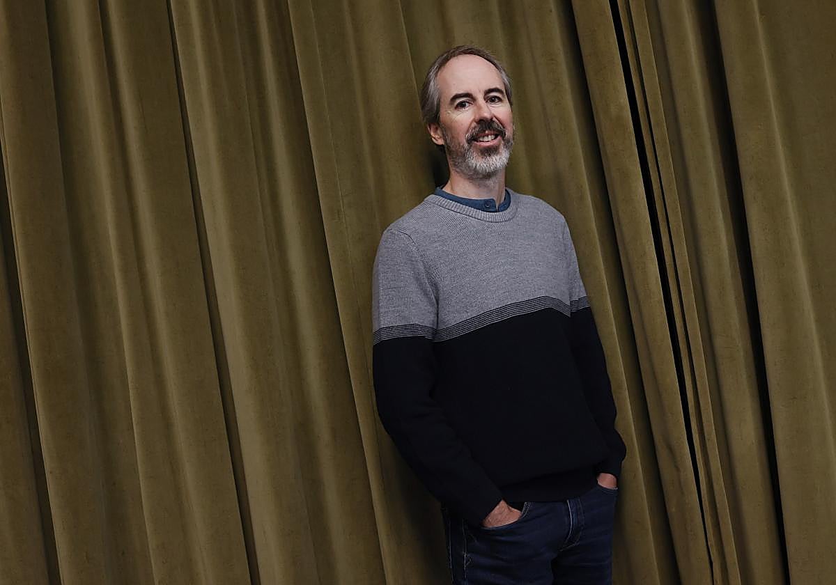 El escritor de Algorta, este lunes en Bidebarrieta.