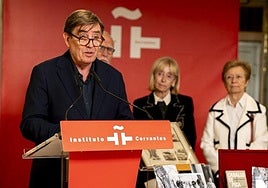 García Montero, en el acto en memoria de Aldecoa.