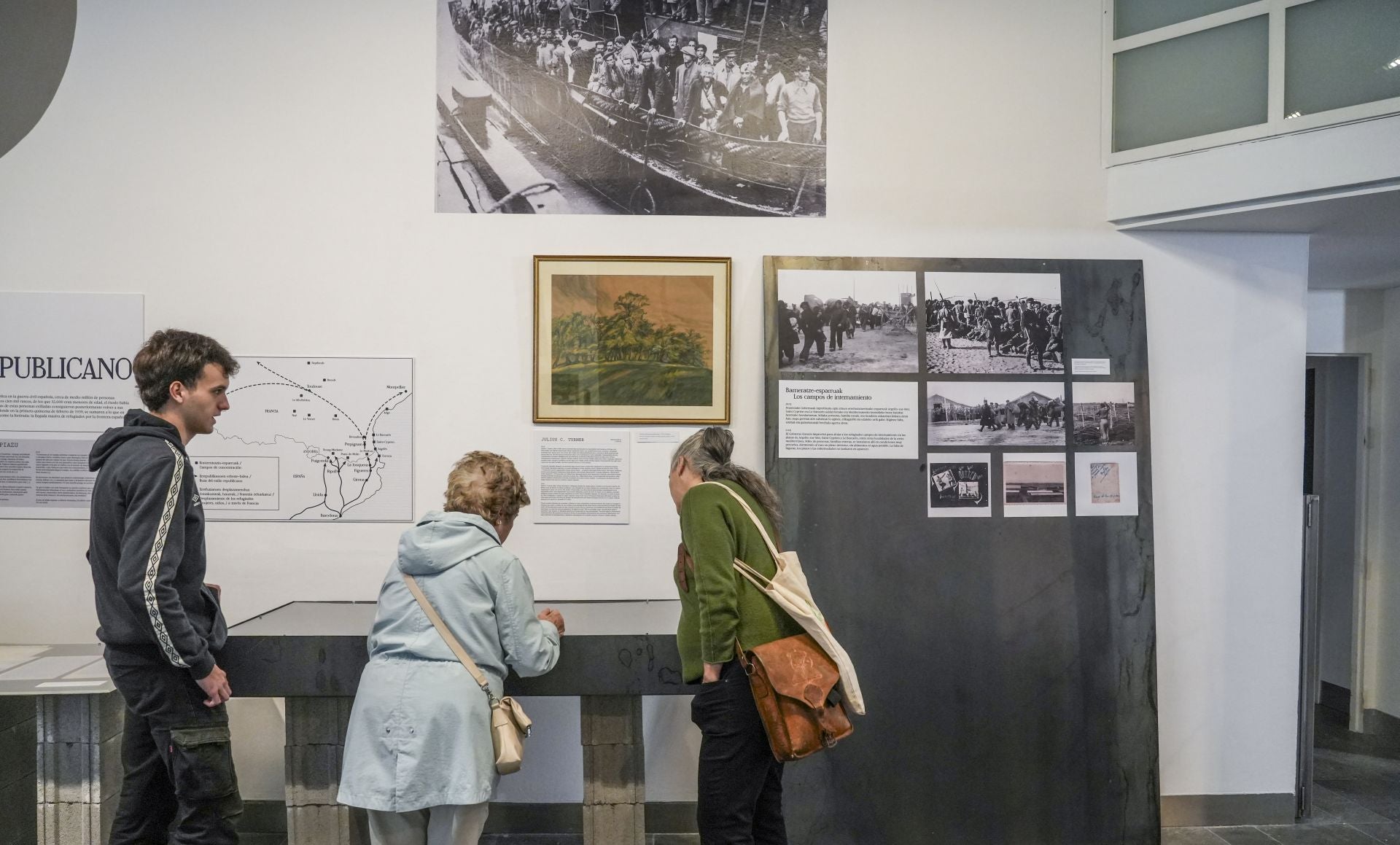 Las imágenes de la muestra de los vascos deportados a campos nazis