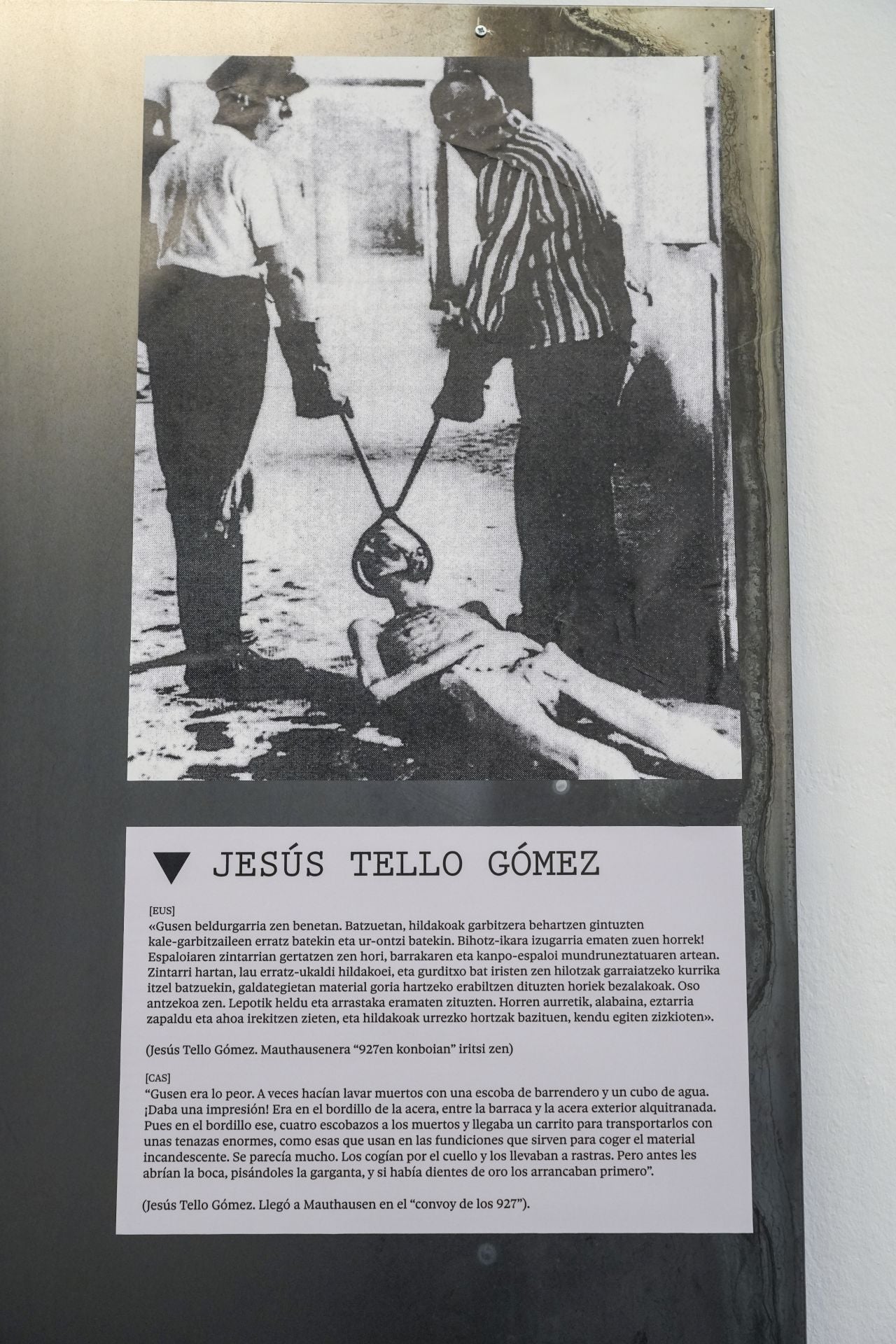 Las imágenes de la muestra de los vascos deportados a campos nazis