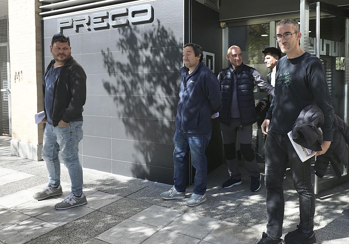 Los jardineros, a la salida del Preco.