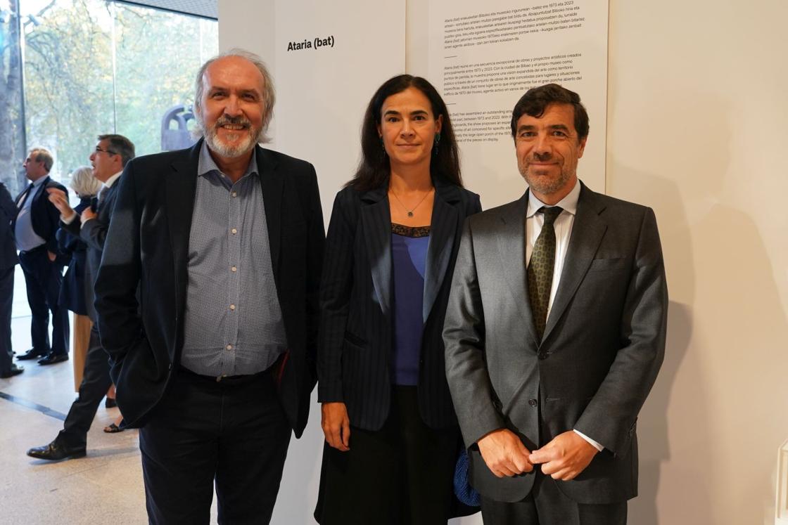 Alberto Santana, Laura Abasolo y Antón Arriola. 