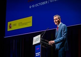 Sánchez, durante su participación en el Congreso.