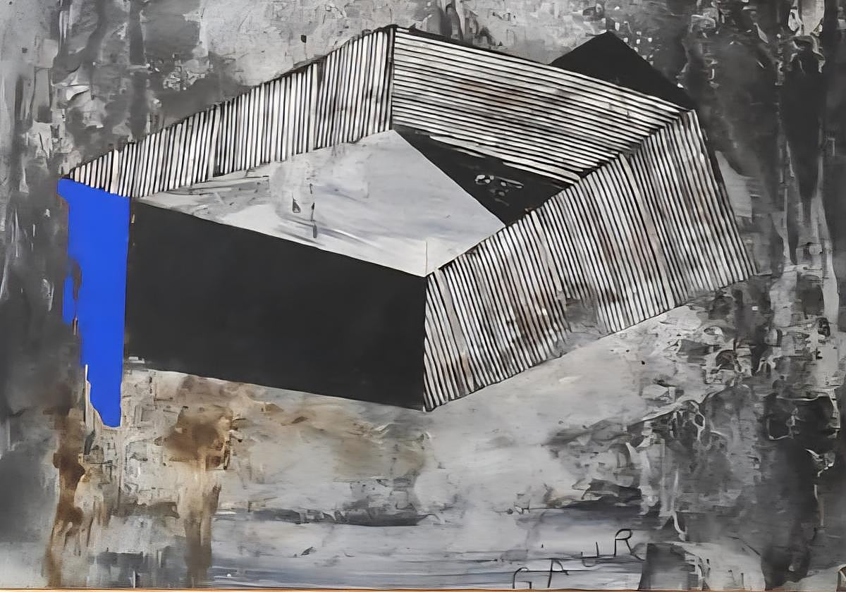 Detalle de una de las obras de Jabier Herrero.