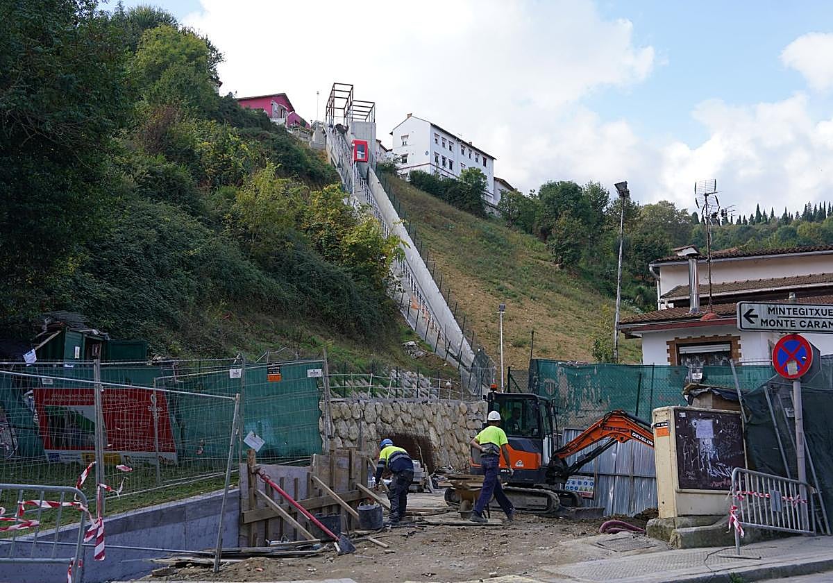 Vista de las obras, que finalizarán a finales de año.