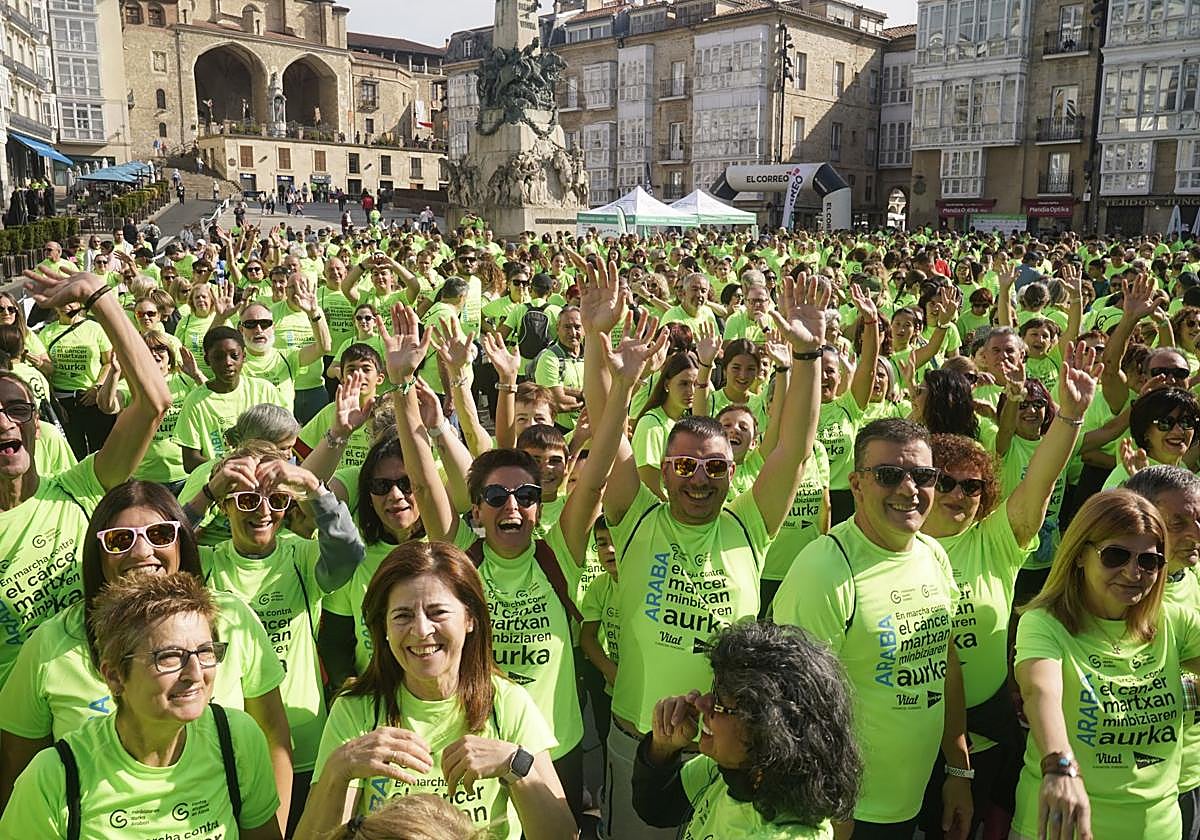 La Marcha Contra el Cáncer de Vitoria.