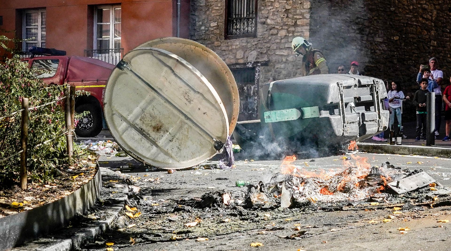 Batalla campal en Vitoria por la presencia de La Falange