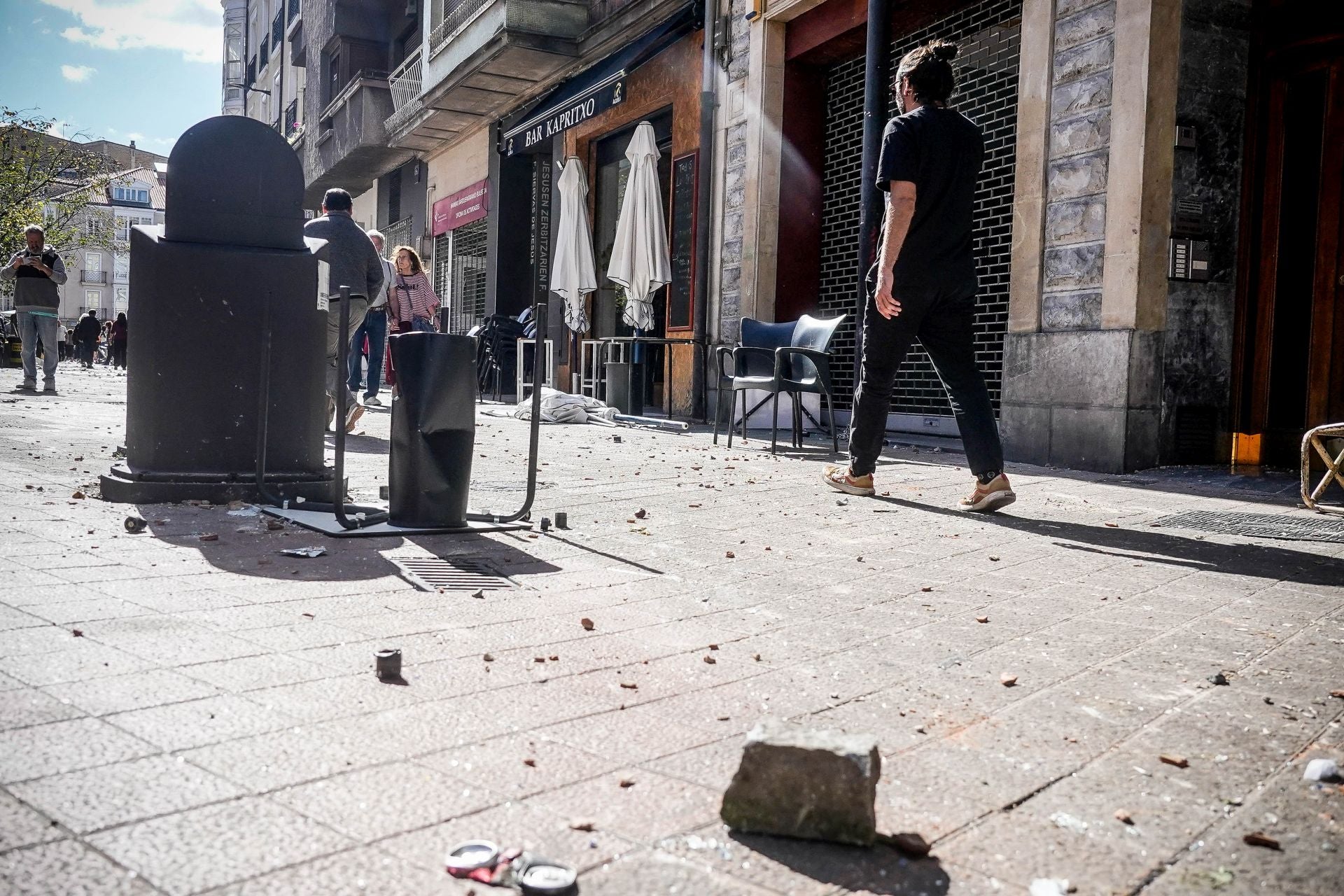 Batalla campal en Vitoria por la presencia de La Falange