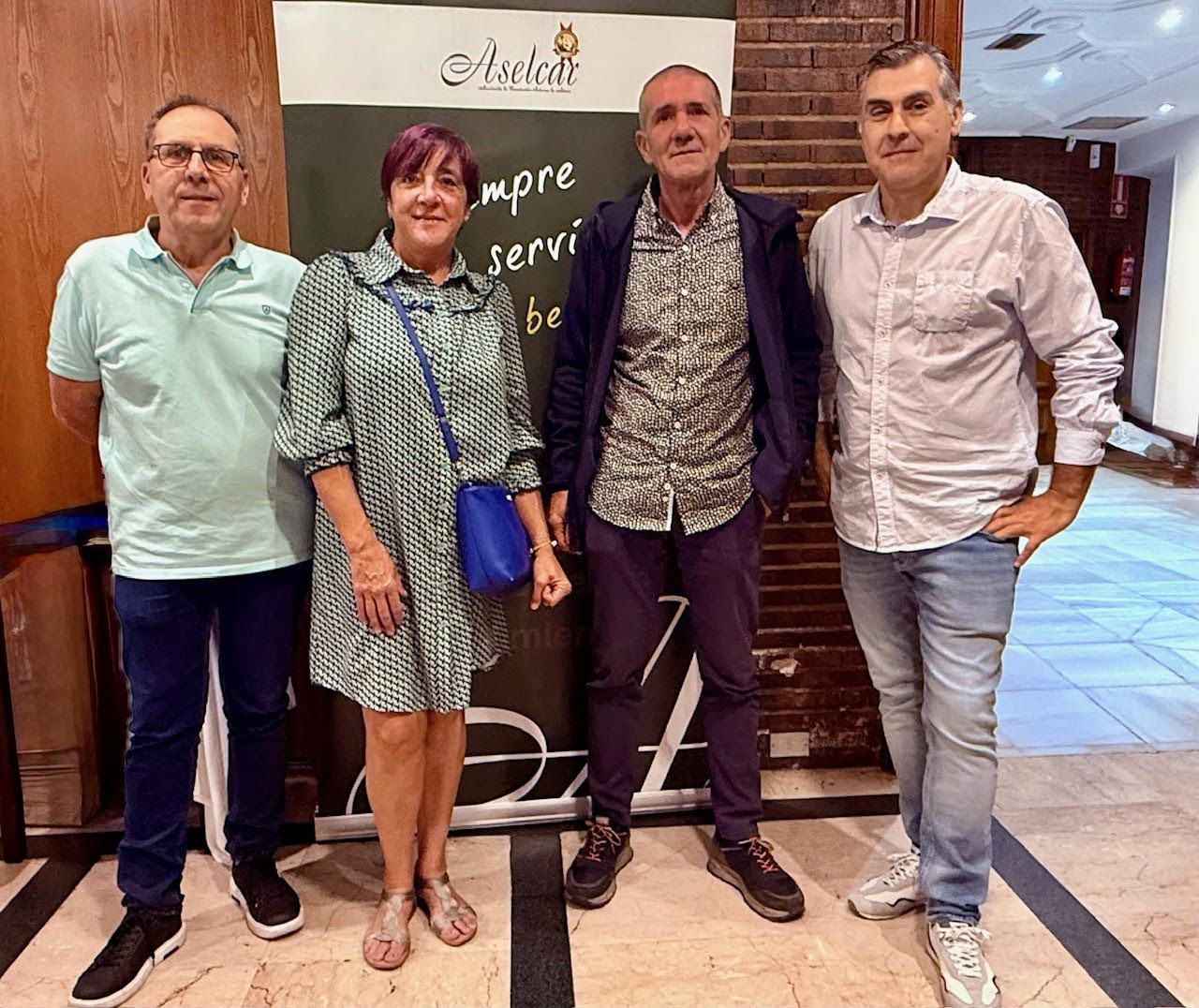Eduardo Viñegra, Maribel Renovales, Iñaki Basarrate y Jesús Angulo.