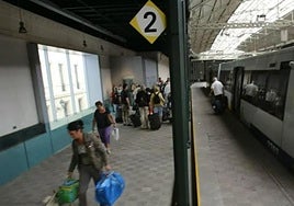 La estación de La Concordia, en Bilbao.