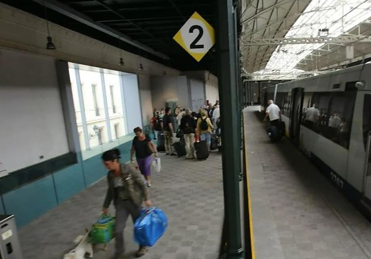 La estación de La Concordia, en Bilbao.