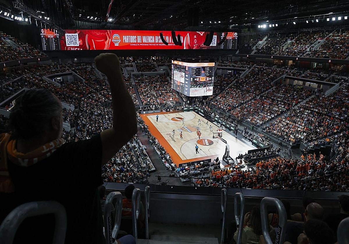 Imagen interior del Roig Arena en un partido de esta temporada en la Euroliga.