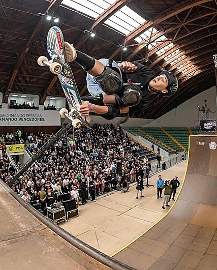 Egoitz Bijueska, durante una de las rondas del campeonato brasileño.