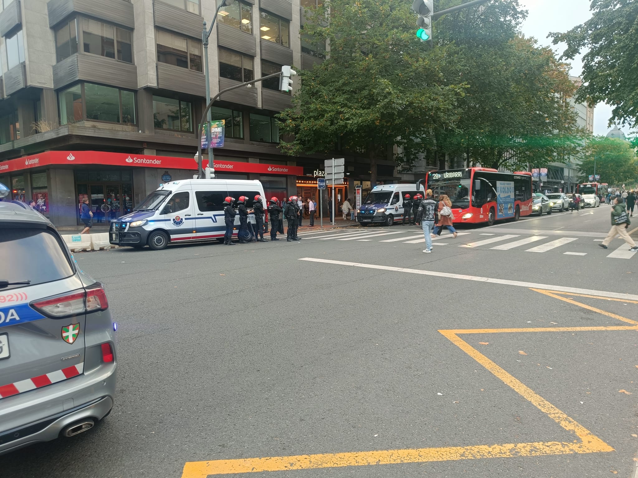 La jornada de huelga en apoyo a Palestina en Bizkaia, en imágenes