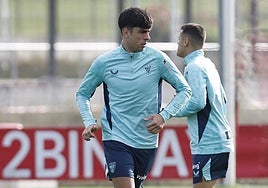 Alejandro Rego se ejercita en Lezama.