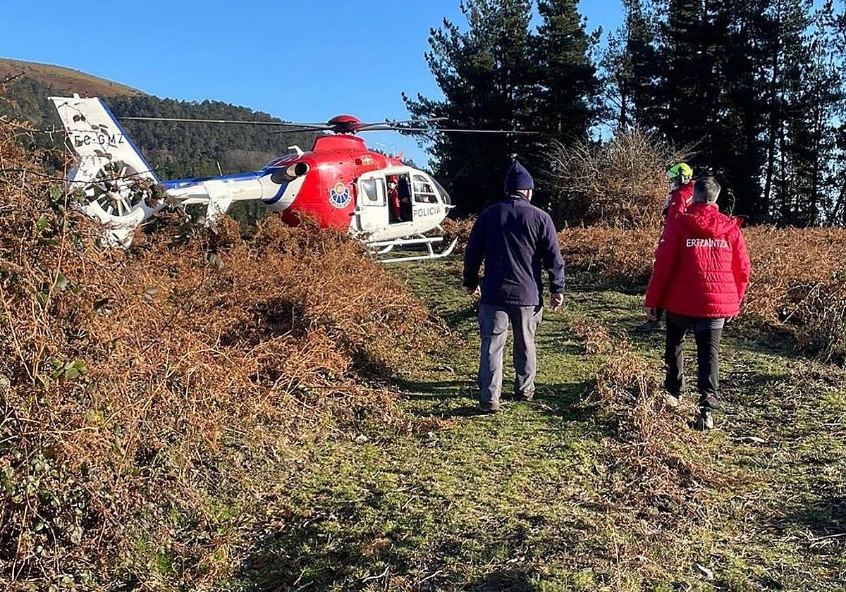 Imagen de archivo de un rescate en el Gorbea