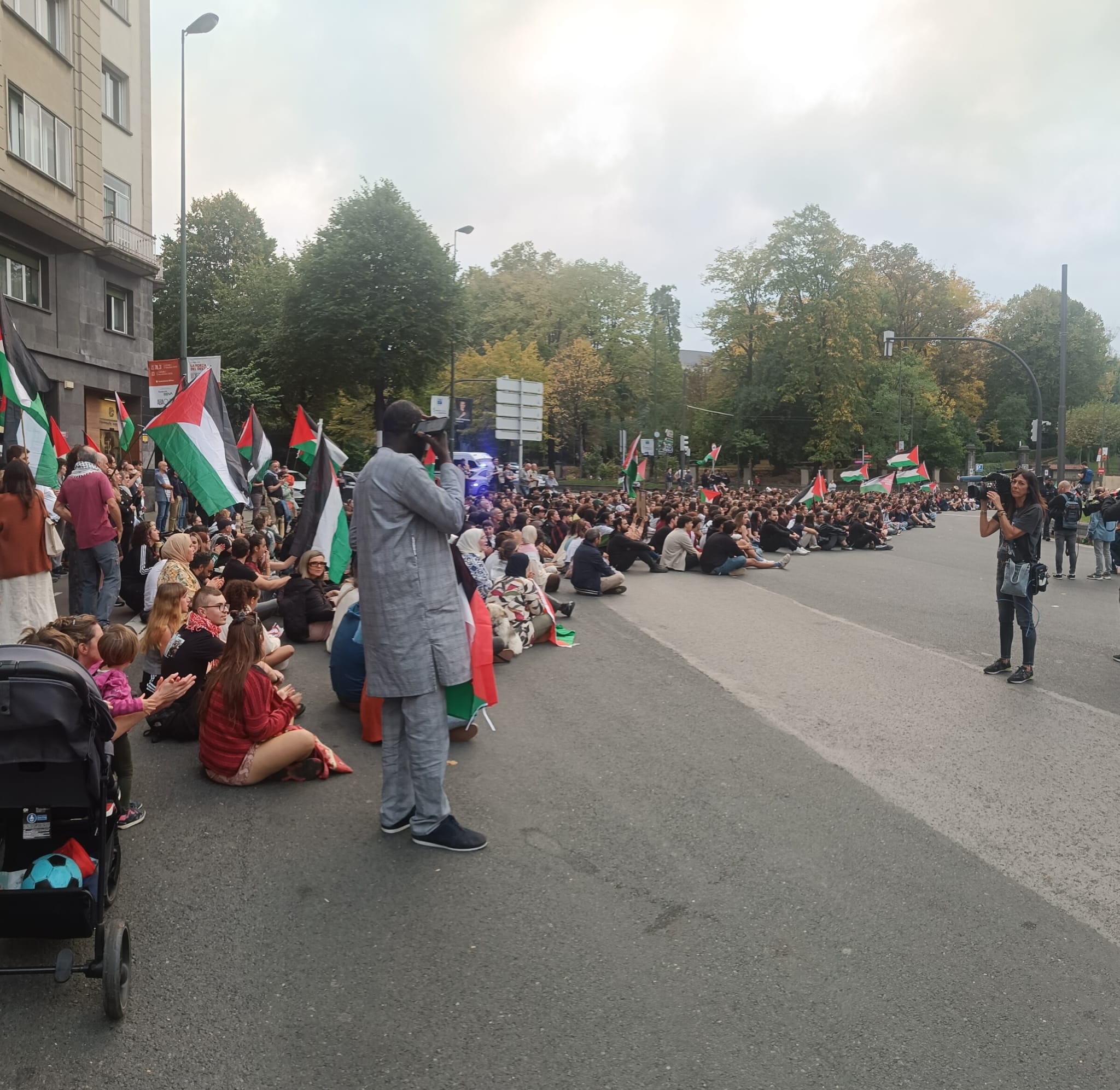 La jornada de huelga en apoyo a Palestina en Bizkaia, en imágenes