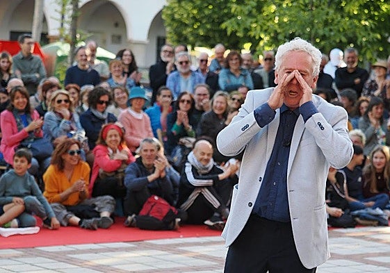 Txubio Fernández de Jáuregui durante uno de sus espectáculos.