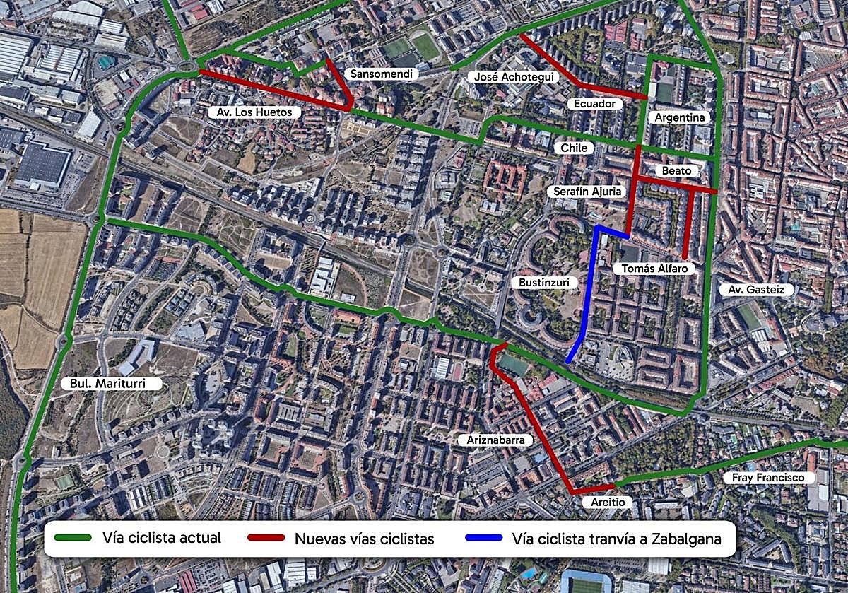 Los nuevos tramos previstos para primavera de 2026.