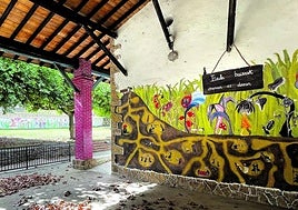 Edificio donde se hacen las colonias en Bernedo.