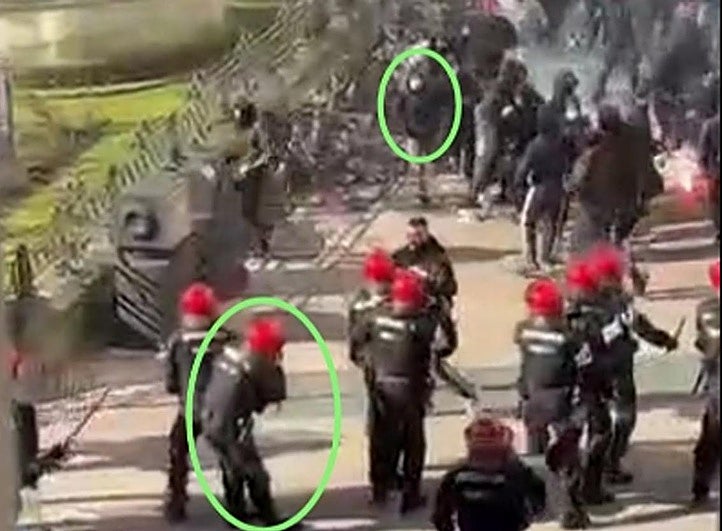 Seguridad abre una investigación por las lesiones a un joven en el acto de Falange