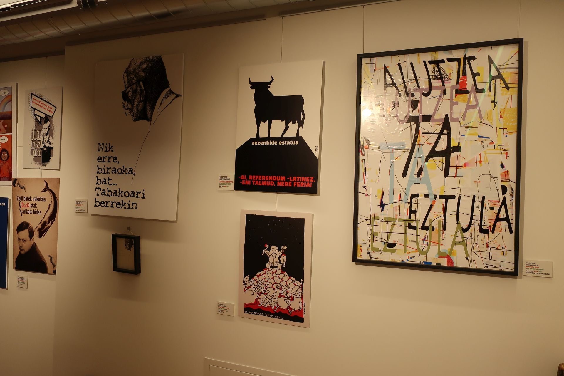 &#039;Markos Gimenoren Karteletrak&#039; erakusketa, irudietan