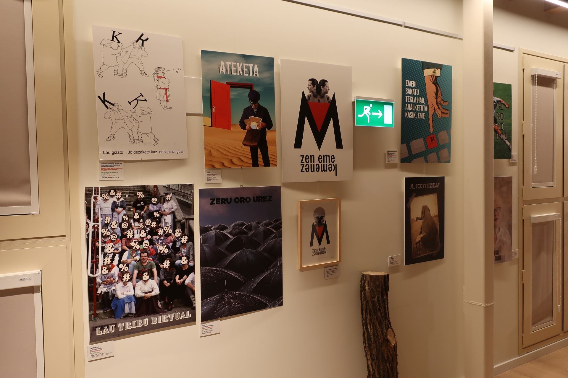 &#039;Markos Gimenoren Karteletrak&#039; erakusketa, irudietan