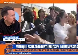 Pablo Iglesias abronca a Rufián en TVE por su «compadreo» con Vito Quiles: «Vamos a dejar de hacer el gilipollas»